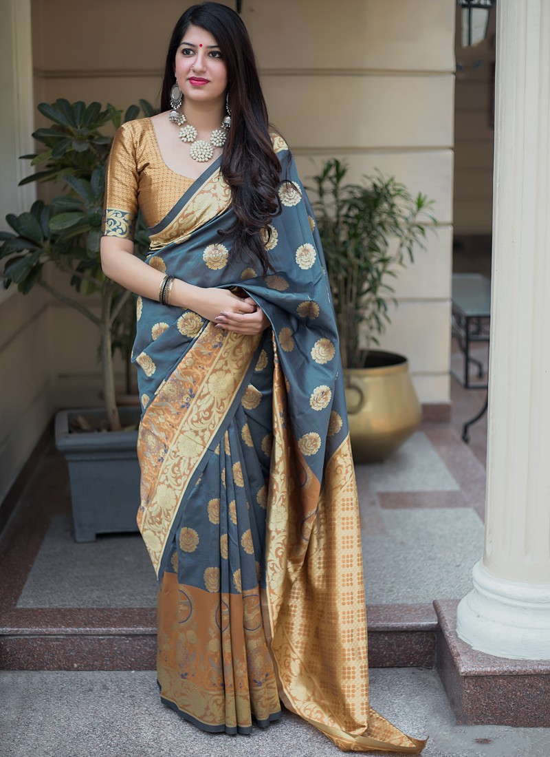 party wear banarasi saree