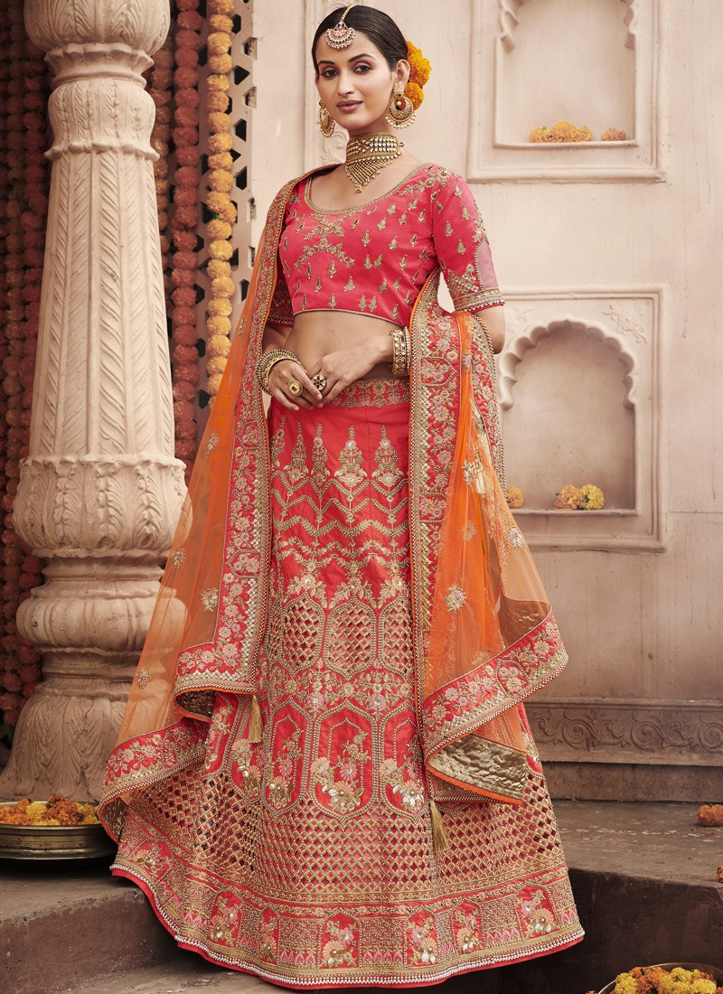 dupatta style with lehenga choli