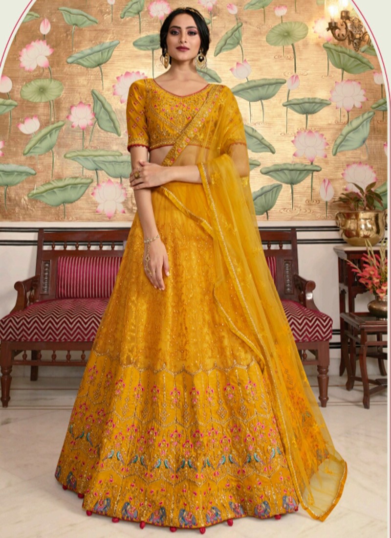 lehenga choli material