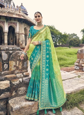 Angelic Green Wedding Saree