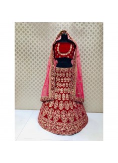 Bridal Lehenga Choli In Traditional Colour Combination