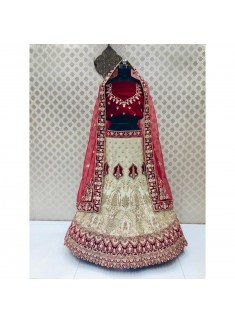 Bridal Lehenga Choli In Traditional Colour Combination