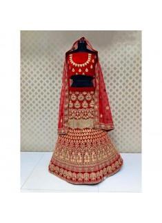 Bridal Lehenga Choli In Traditional Colour Combination