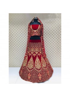 Bridal Lehenga Choli In Traditional Colour Combination