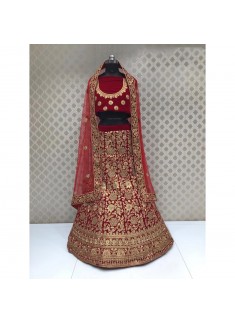 Bridal Lehenga Choli In Traditional Colour Combination