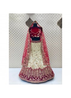 Bridal Lehenga Choli In Traditional Colour Combination