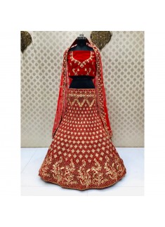 Bridal Lehenga Choli In Traditional Colour Combination