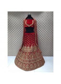 Bridal Lehenga Choli In Traditional Colour Combination