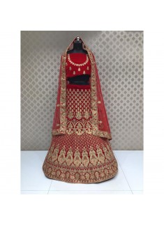 Bridal Lehenga Choli In Traditional Colour Combination