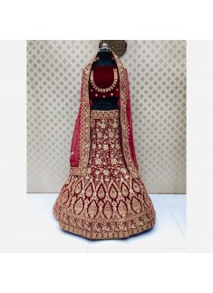 Bridal Lehenga Choli In Traditional Colour Combination