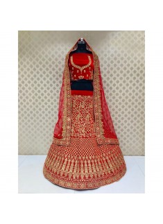 Bridal Lehenga Choli In Traditional Colour Combination