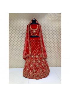 Bridal Lehenga Choli In Traditional Colour Combination