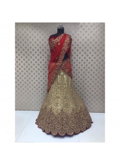 Bridal Lehenga Choli In Traditional Colour Combination