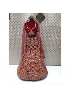 Bridal Lehenga Choli In Traditional Colour Combination