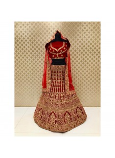 Bridal Lehenga Choli In Traditional Colour Combination