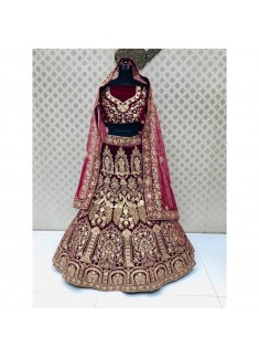 Bridal Lehenga Choli In Traditional Colour Combination