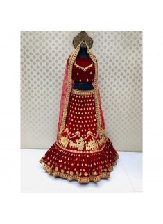 Bridal Lehenga Choli In Traditional Colour Combination