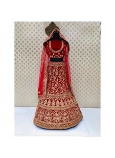 Bridal Lehenga Choli In Traditional Colour Combination