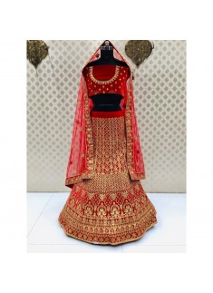 Bridal Lehenga Choli In Traditional Colour Combination