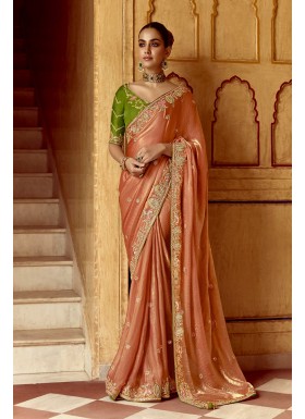 Complements For Your Ravishing Ethnic Look Is This Dazzle In Our Party Wear Fancy Saree,  Vibrant Colors, Luxurious Fabrics, And Bold Designs. Unleash Your Inner Diva And Shine Which Will Reflect The Charm Of High-End Fashion.