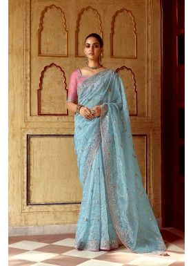 Complements For Your Ravishing Ethnic Look Is This Dazzle In Our Party Wear Fancy Saree,  Vibrant Colors, Luxurious Fabrics, And Bold Designs. Unleash Your Inner Diva And Shine Which Will Reflect The Charm Of High-End Fashion.