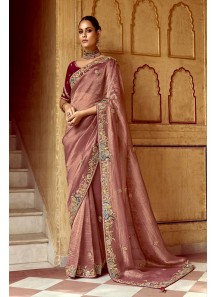 Complements For Your Ravishing Ethnic Look Is This Dazzle In Our Party Wear Fancy Saree,  Vibrant Colors, Luxurious Fabrics, And Bold Designs. Unleash Your Inner Diva And Shine Which Will Reflect The Charm Of High-End Fashion.