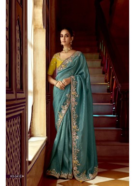 Complements For Your Ravishing Ethnic Look Is This Dazzle In Our Party Wear Fancy Saree,  Vibrant Colors, Luxurious Fabrics, And Bold Designs. Unleash Your Inner Diva And Shine Which Will Reflect The Charm Of High-End Fashion.