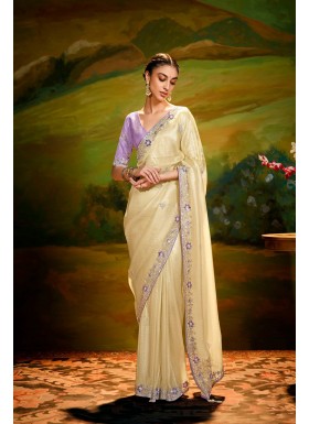 Compliments For Your Ravishing Ethnic Look Is This Dazzle In Our Party Wear Fancy Saree,  Vibrant Colors, Luxurious Fabrics, And Bold Designs.