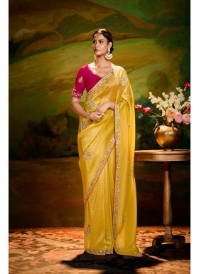 Compliments For Your Ravishing Ethnic Look Is This Dazzle In Our Party Wear Fancy Saree,  Vibrant Colors, Luxurious Fabrics, And Bold Designs.