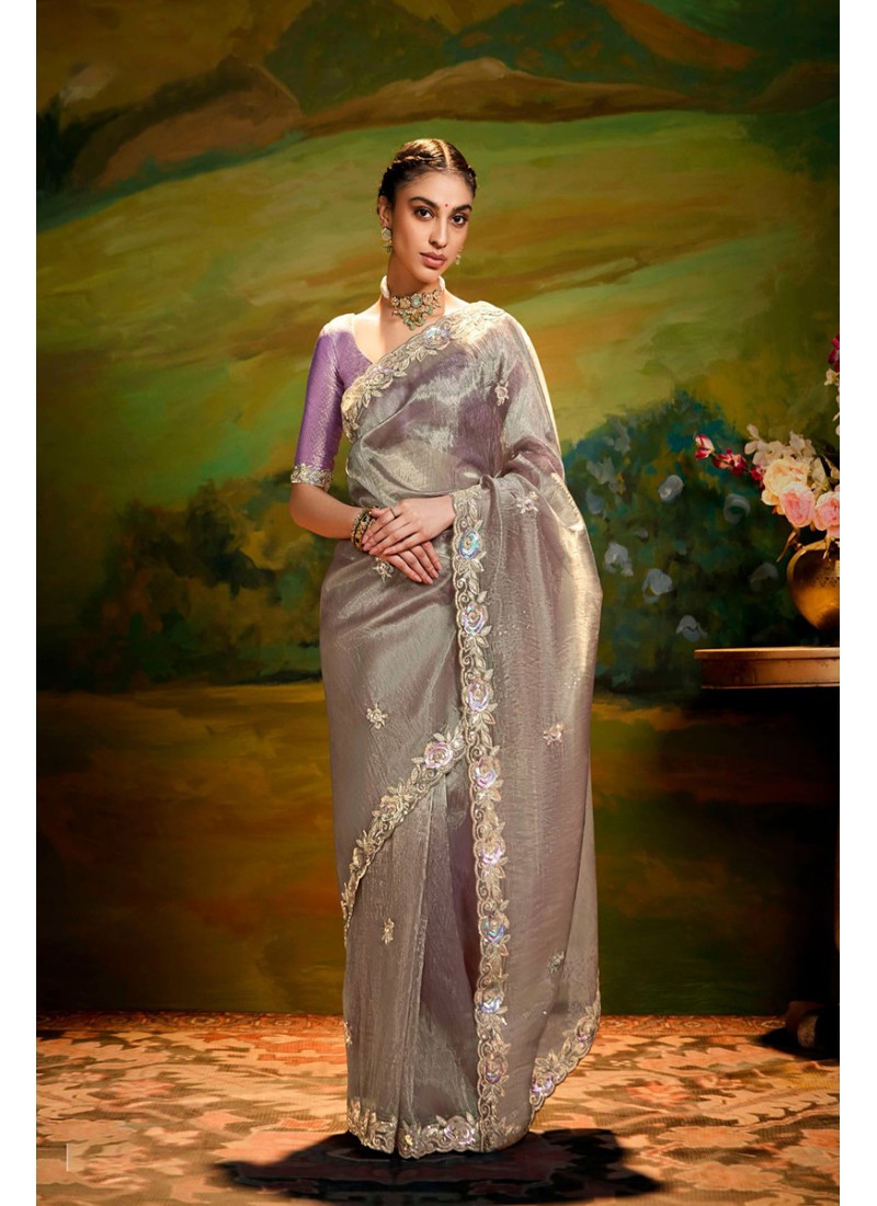Compliments For Your Ravishing Ethnic Look Is This Dazzle In Our Party Wear Fancy Saree,  Vibrant Colors, Luxurious Fabrics, And Bold Designs.