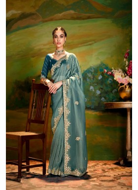 Compliments For Your Ravishing Ethnic Look Is This Dazzle In Our Party Wear Fancy Saree,  Vibrant Colors, Luxurious Fabrics, And Bold Designs.