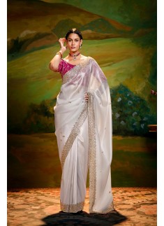 Compliments For Your Ravishing Ethnic Look Is This Dazzle In Our Party Wear Fancy Saree,  Vibrant Colors, Luxurious Fabrics, And Bold Designs.