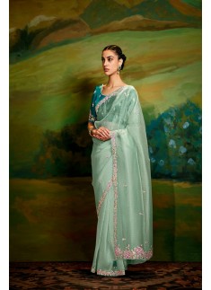 Compliments For Your Ravishing Ethnic Look Is This Dazzle In Our Party Wear Fancy Saree,  Vibrant Colors, Luxurious Fabrics, And Bold Designs.