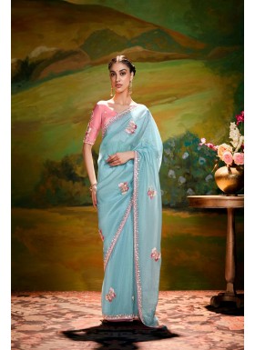 Compliments For Your Ravishing Ethnic Look Is This Dazzle In Our Party Wear Fancy Saree,  Vibrant Colors, Luxurious Fabrics, And Bold Designs.