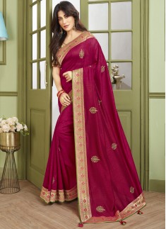 Dazzling Soft Silk Saree With Elegant banarasi Border And Contrast Heavy Work Blouse Piece