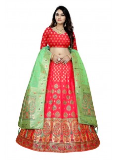 Decent Look Banarasi Silk Lehenga Choli