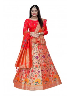 Decent Look Banarasi Silk Lehenga Choli