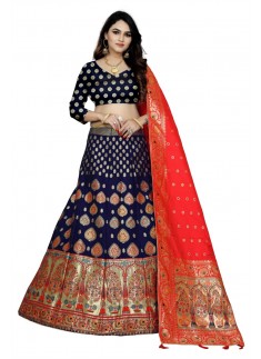 Decent Look Banarasi Silk Lehenga Choli