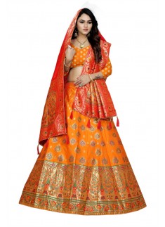 Decent Look Banarasi Silk Lehenga Choli