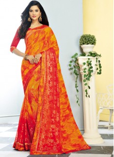 Decent Look Casual Wear Printed Saree