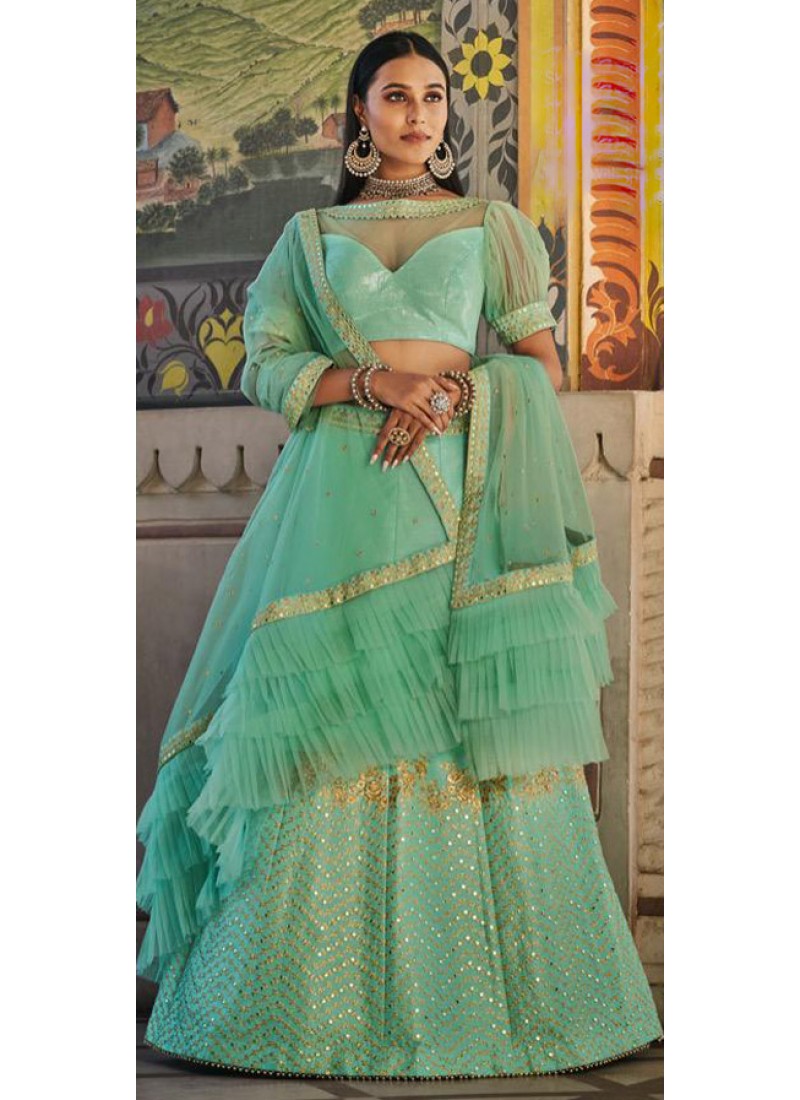 dupatta style lehenga