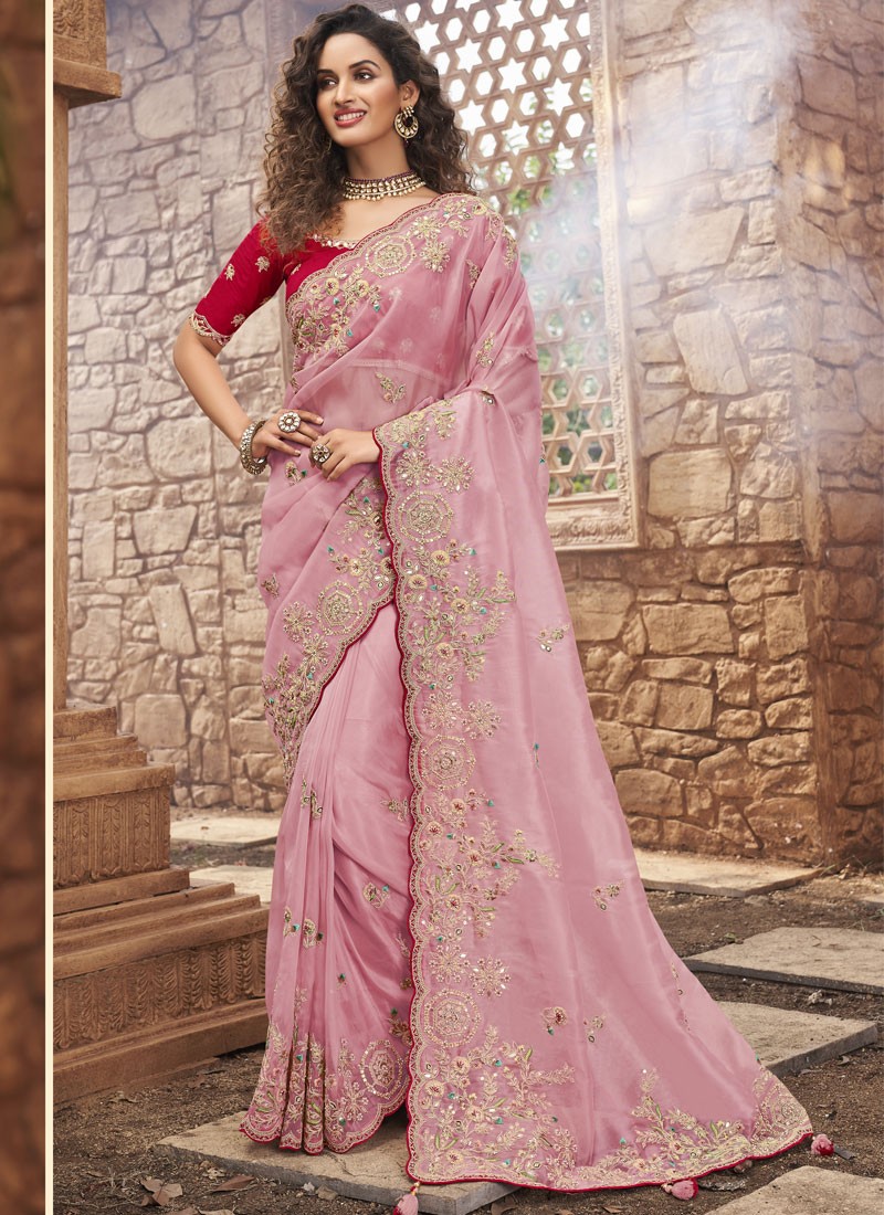 Heavy Jacquard Saree For Pretty Look || Women's Kanjivaram Soft Silk Saree  With Blouse Piece