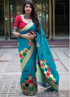 Decent Look Party Wear Banarasi Silk saree