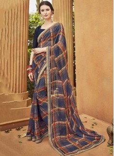 Decent Print Casual Wear Saree