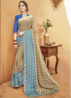 Decent Print Casual Wear Saree