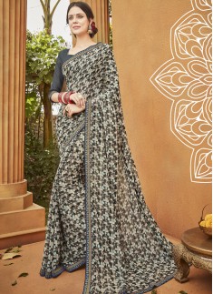 Decent Print Casual Wear Saree