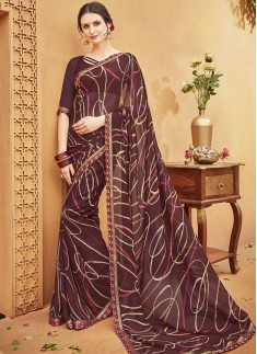 Decent Print Casual Wear Saree