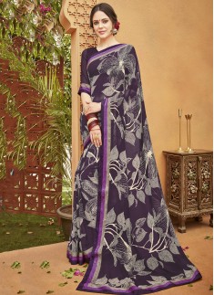 Decent Print Casual Wear Saree