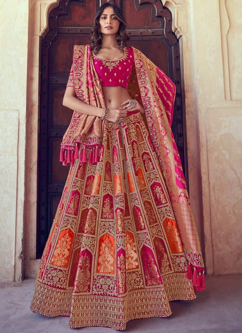 Designer Banarasi SIlk Fabric Lehenga Choli With Weaving Banarasi SIlk Dupatta
