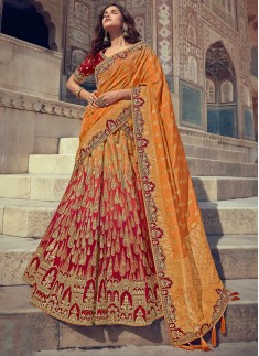 Designer Banarasi SIlk Fabric Lehenga Choli With W